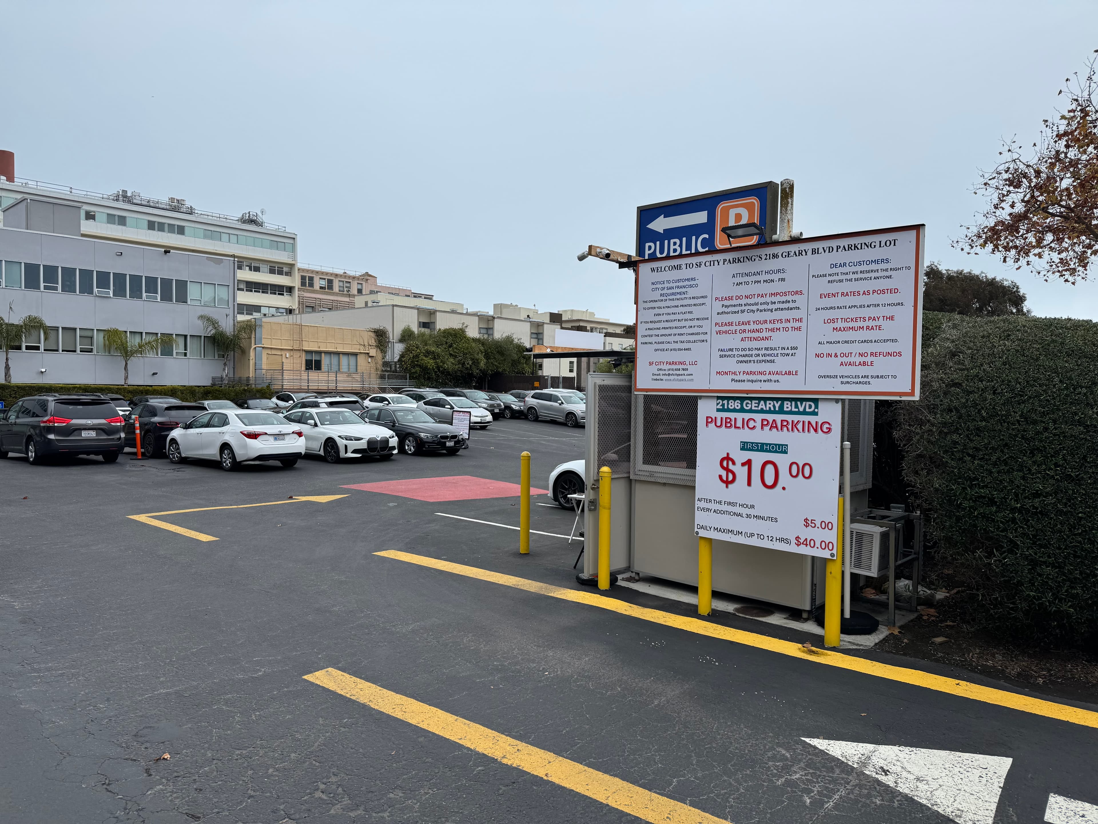 2186 Geary Blvd Medical Complex Parking Lot - View 1